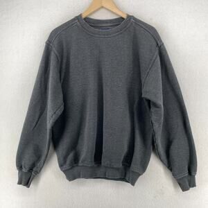 PLUMA Sweatshirt Mens M Fleece Russell Athletic Outdoor Vintage Blank Skate Gray